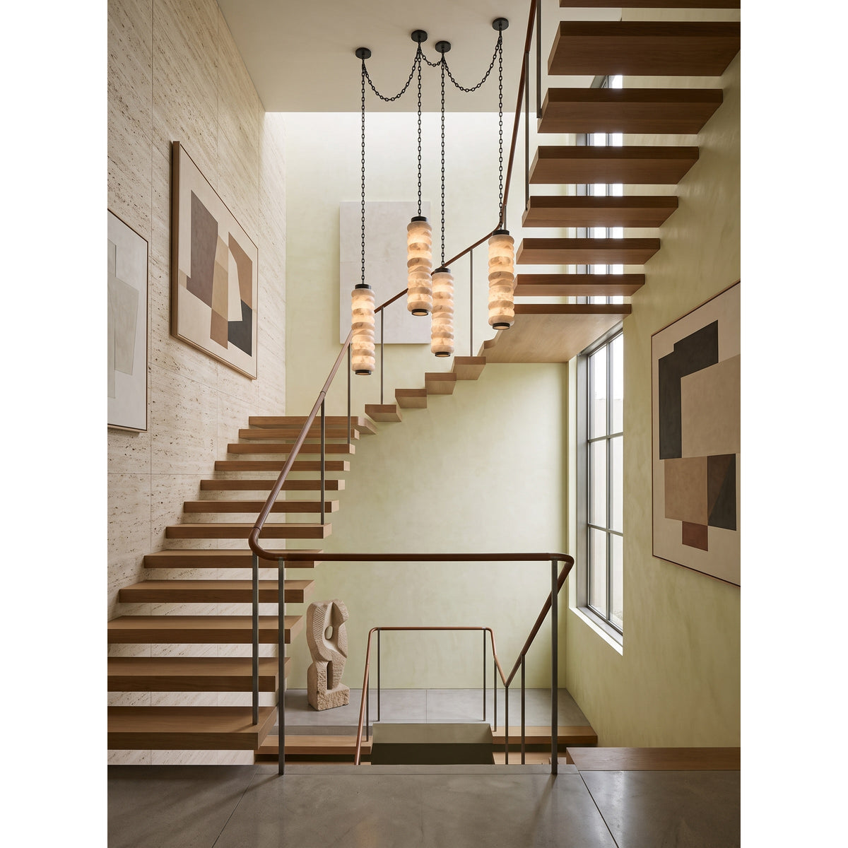 Radilum Payson Chain Alabaster Chandelier