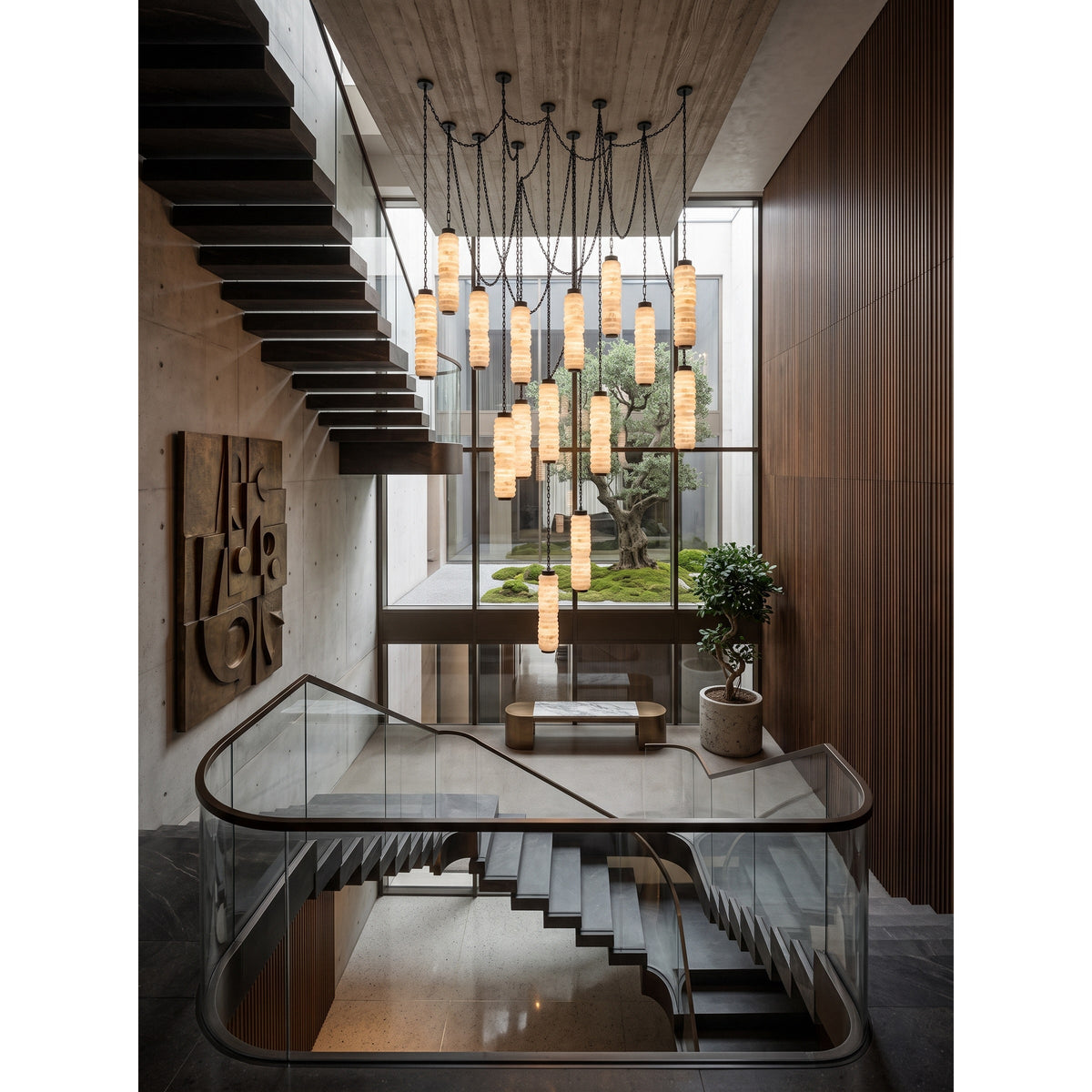Radilum Payson Chain Alabaster Chandelier