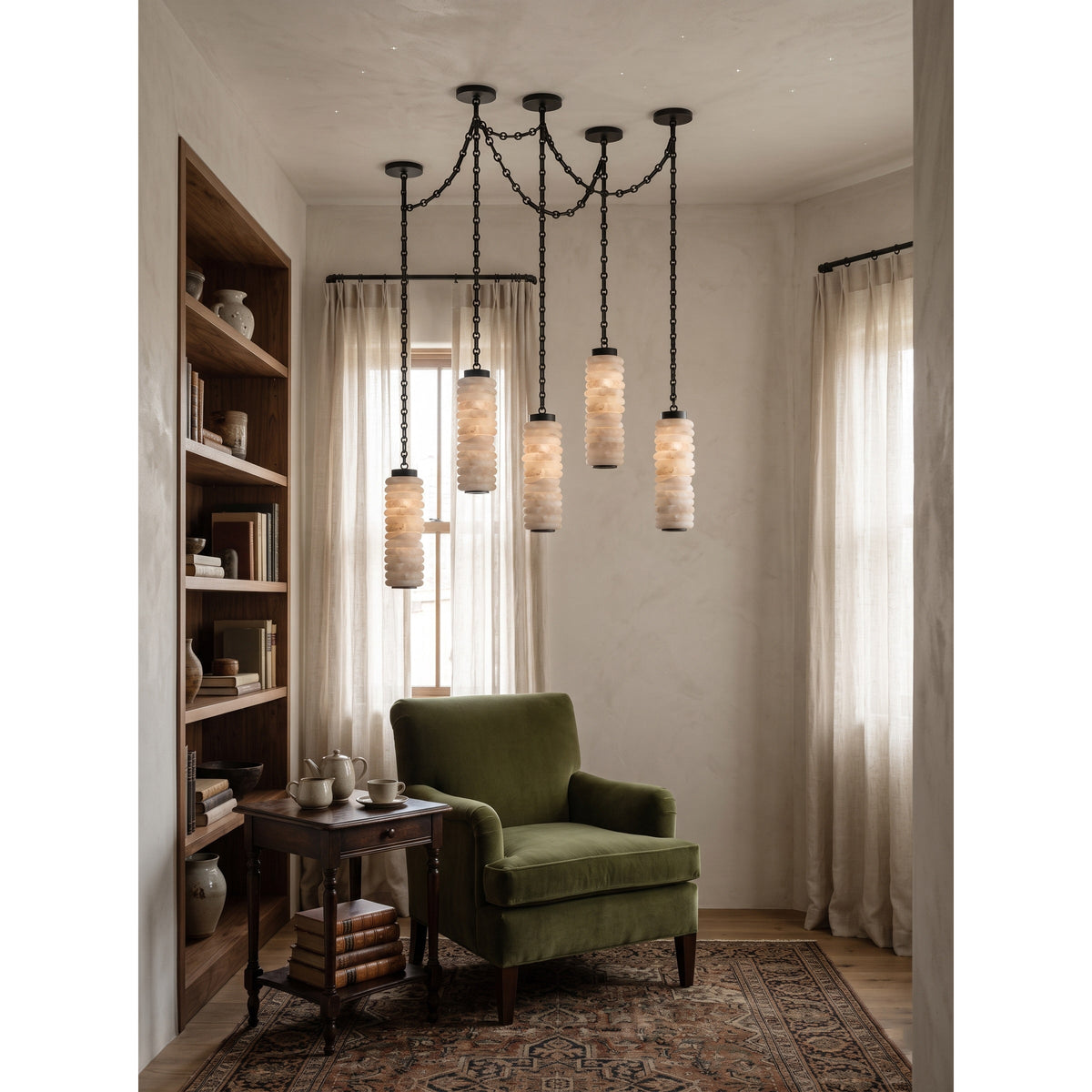 Radilum Payson Chain Alabaster Chandelier