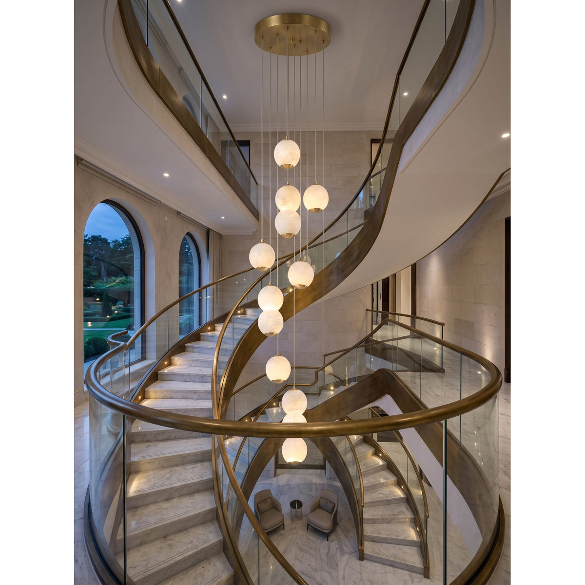 Radilum Pearl Alabaster Chandelier