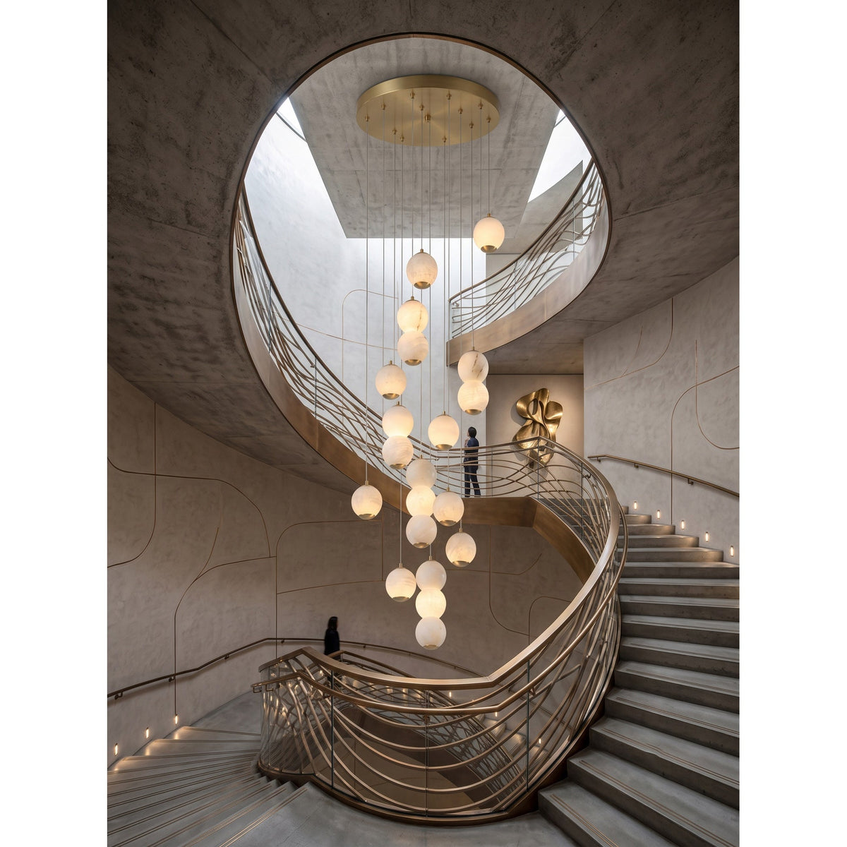 Radilum Pearl Alabaster Chandelier