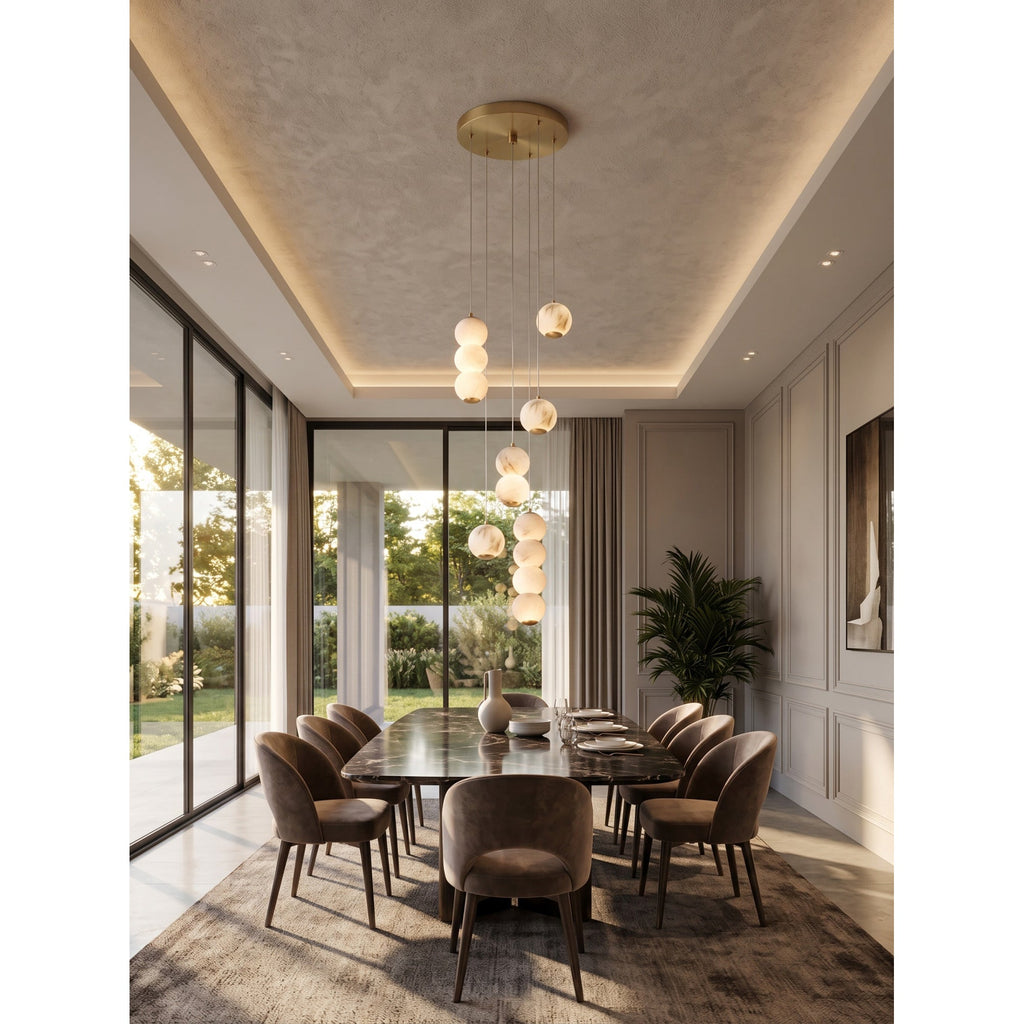 Radilum Pearl Alabaster Chandelier