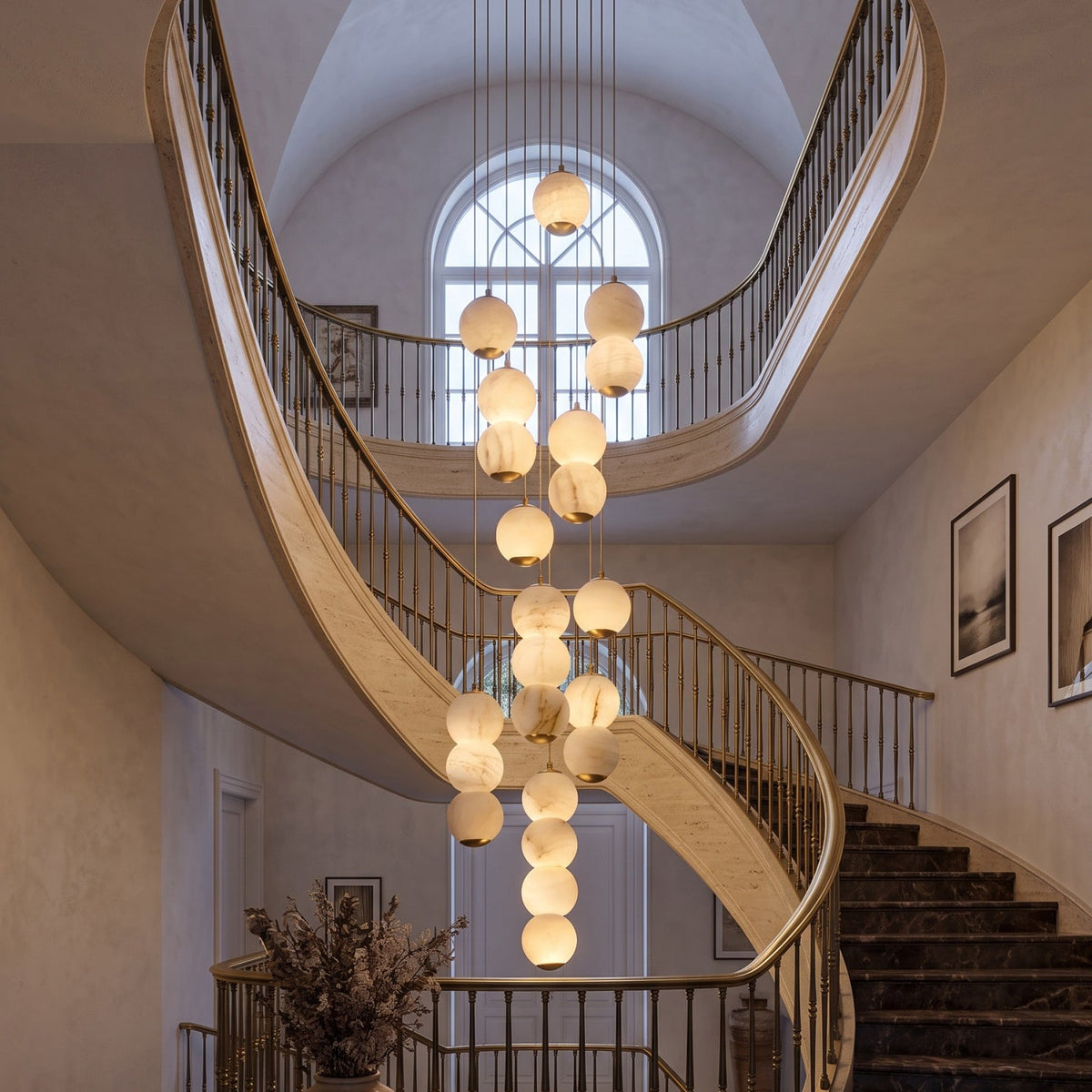 Radilum Pearl Alabaster Chandelier