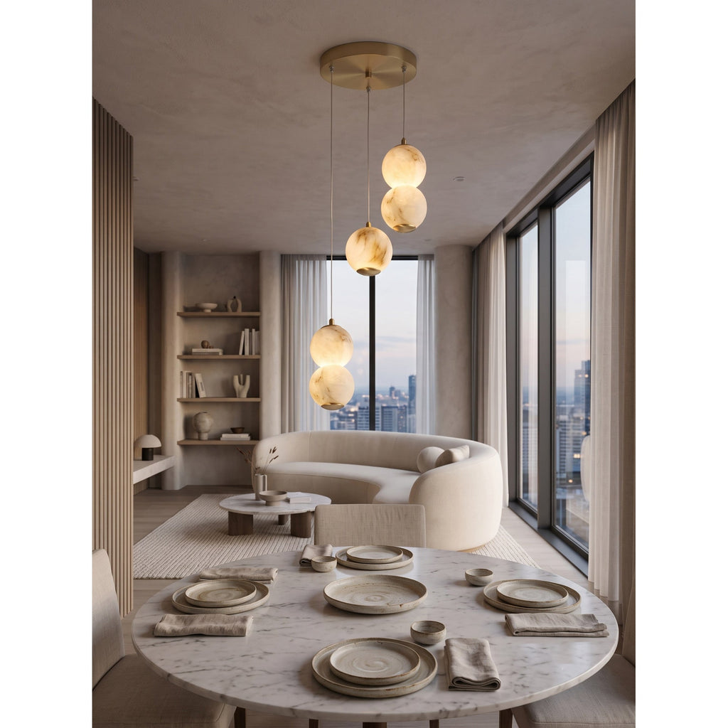 Radilum Pearl Alabaster Chandelier