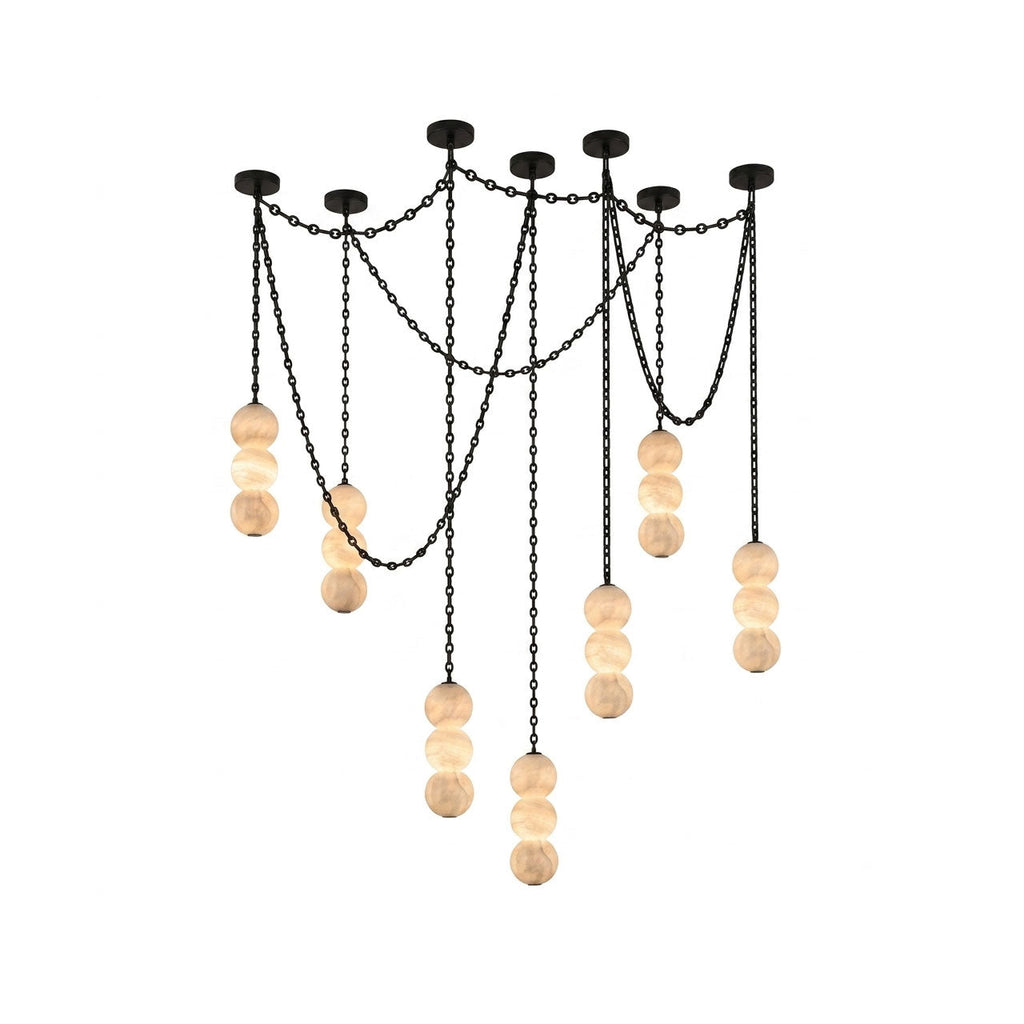 Radilum Pearl Chain Alabaster Chandelier