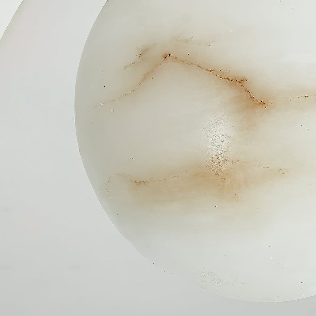 Radilum Savina Alabaster Chandelier Brass Frame