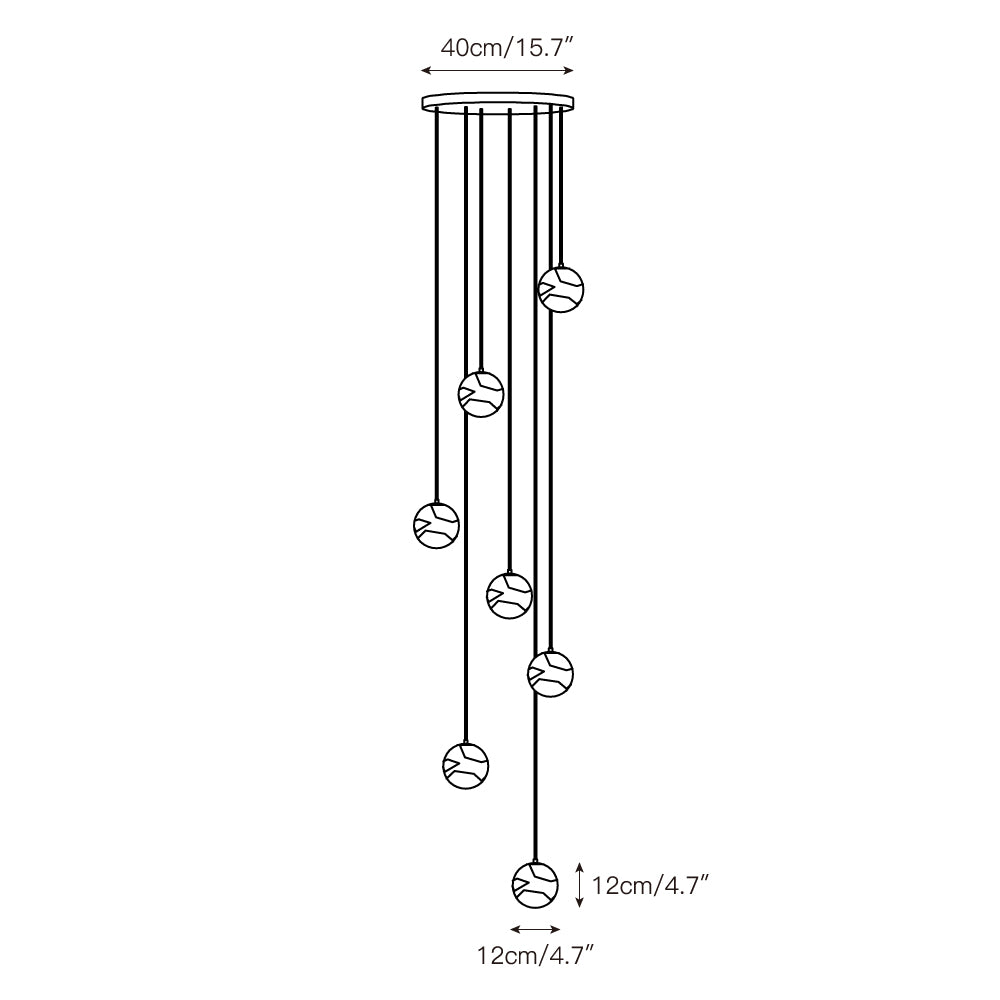 Radilum Savina Alabaster Chandelier Brass Frame