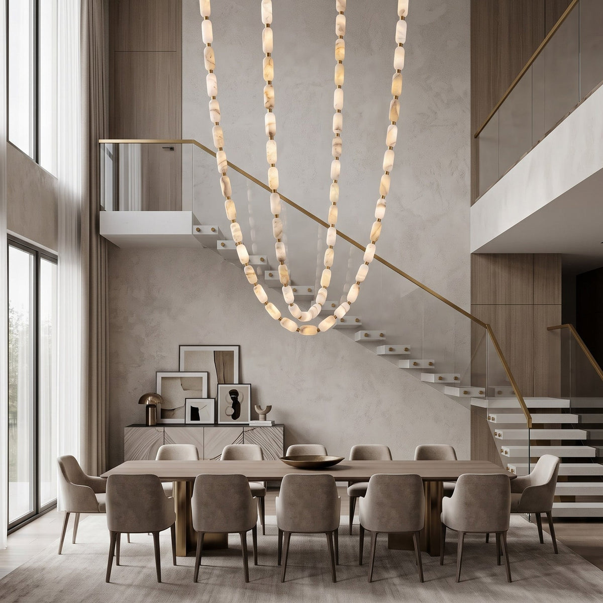 Radilum Seravelle Alabaster Chandelier