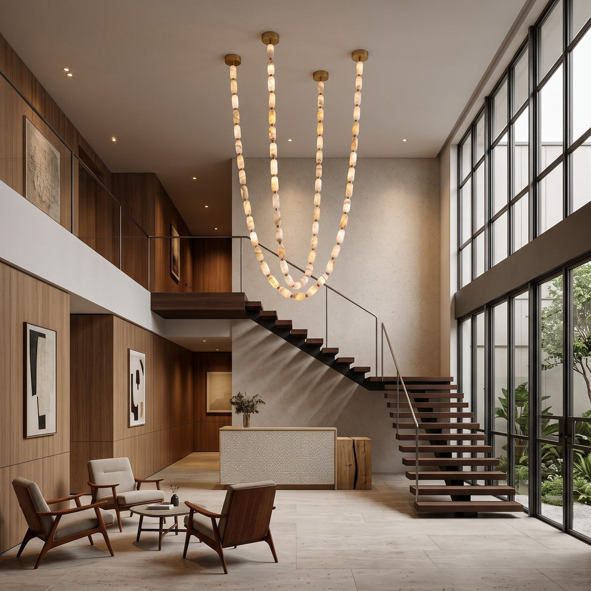 Radilum Seravelle Alabaster Chandelier