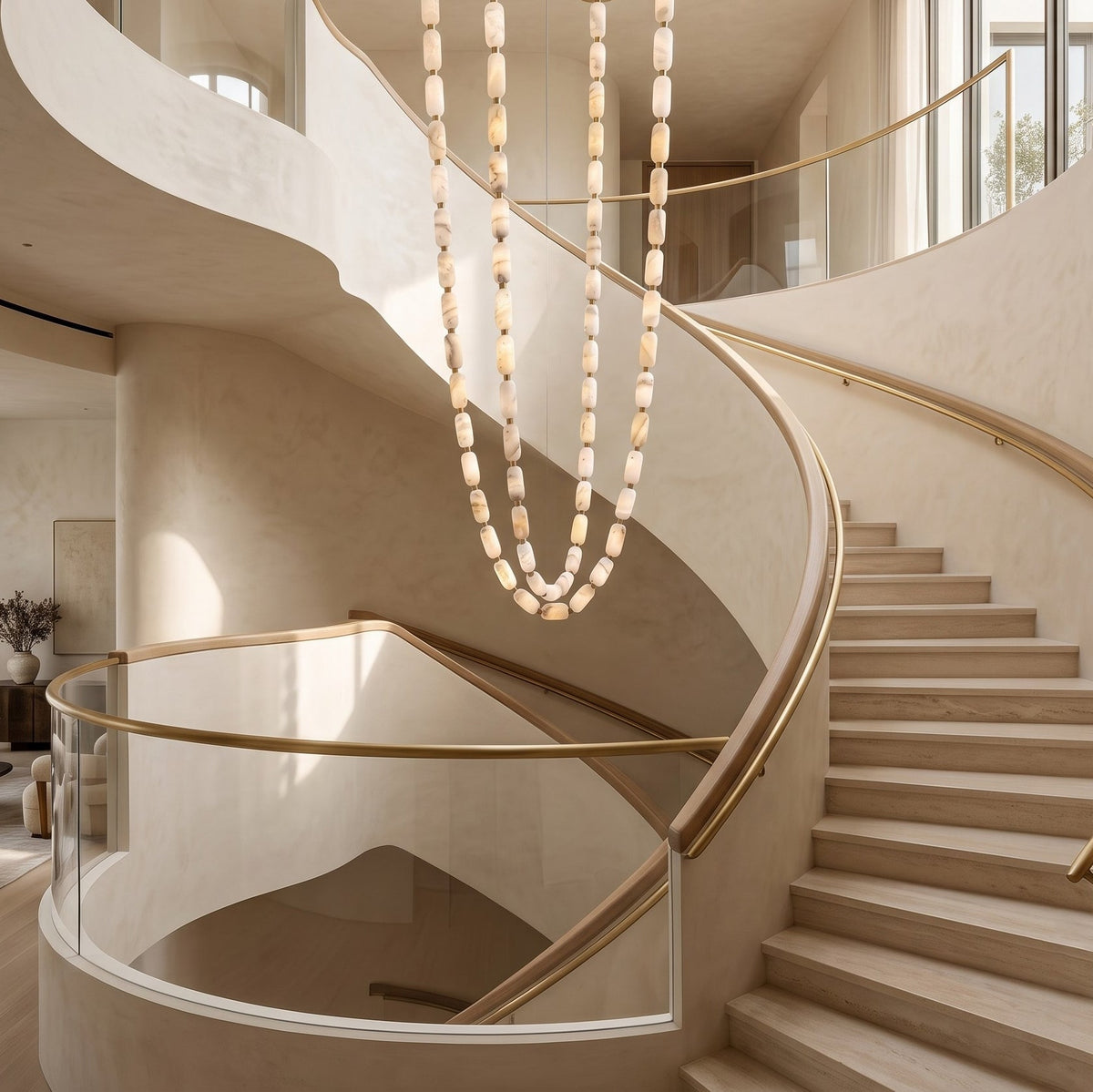 Radilum Seravelle Alabaster Chandelier