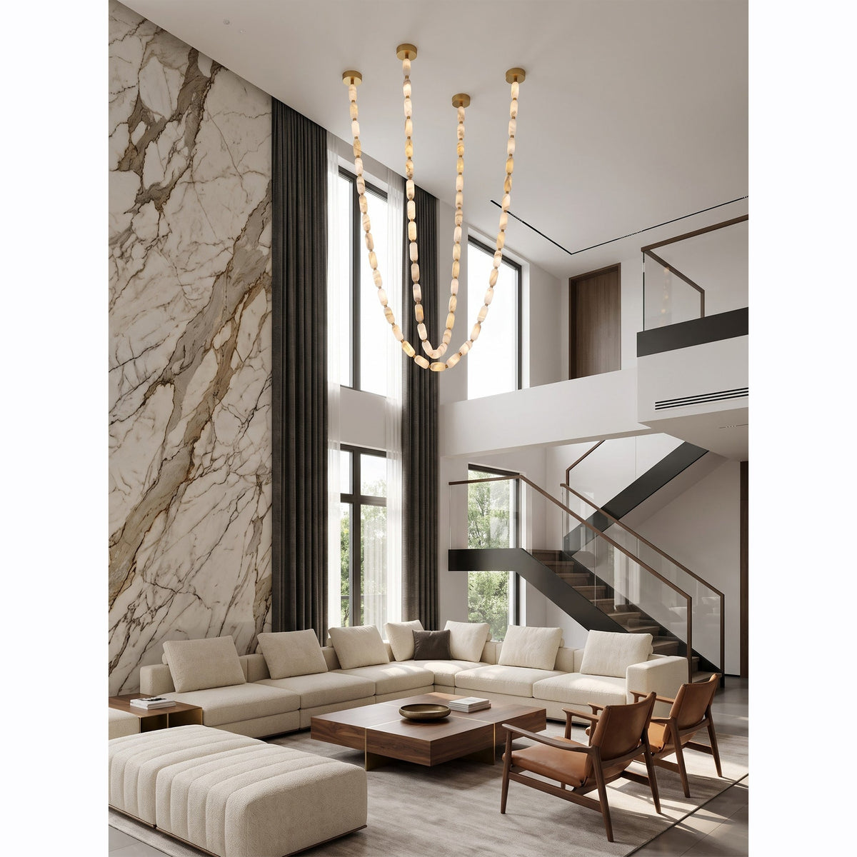 Radilum Seravelle Alabaster Chandelier
