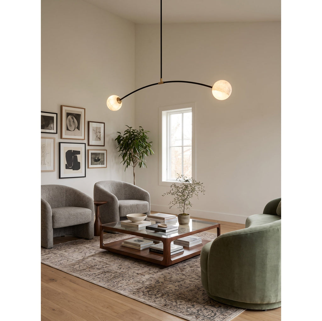 Radilum Traverse Alabaster Linear Chandelier