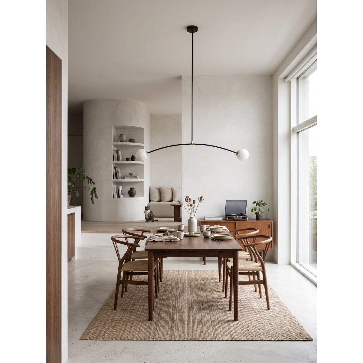 Radilum Traverse Alabaster Linear Chandelier