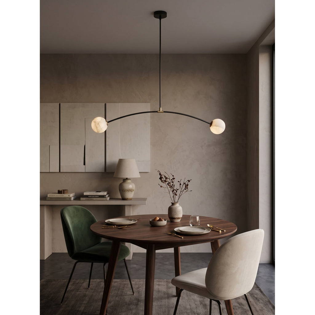 Radilum Traverse Alabaster Linear Chandelier