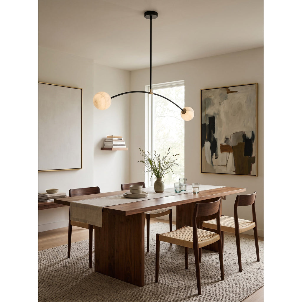 Radilum Traverse Alabaster Linear Chandelier