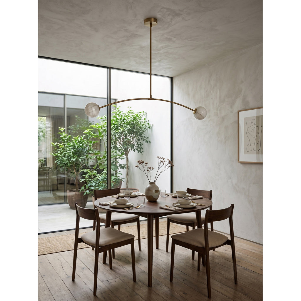 Radilum Traverse Alabaster Linear Chandelier