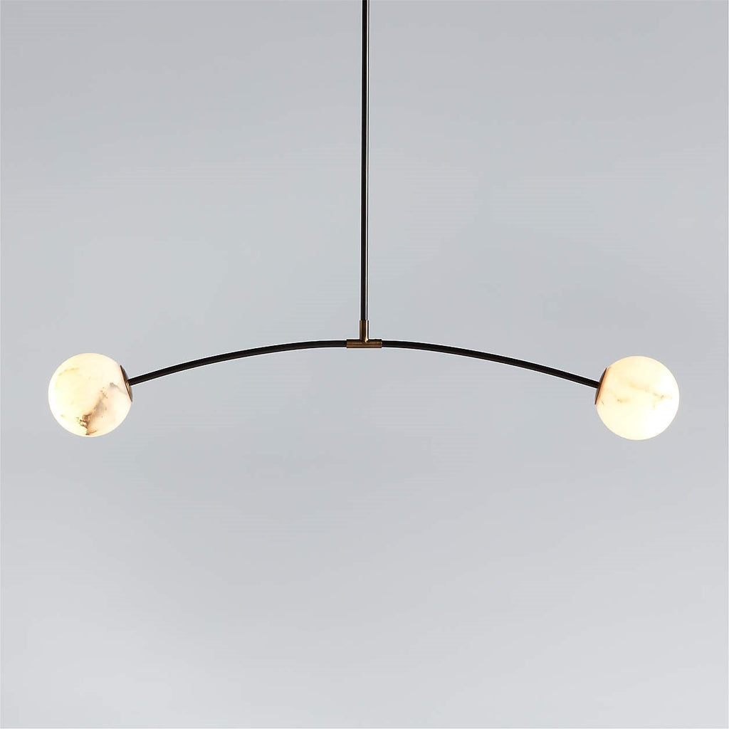 Radilum Traverse Alabaster Linear Chandelier