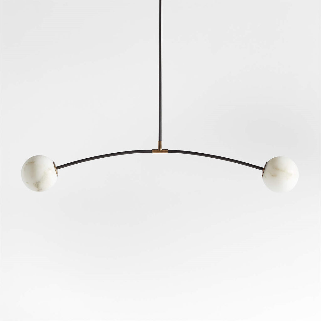 Radilum Traverse Alabaster Linear Chandelier