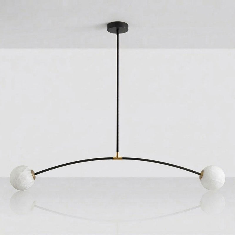 Radilum Traverse Alabaster Linear Chandelier