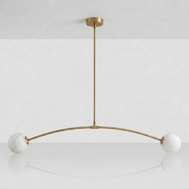 Radilum Traverse Alabaster Linear Chandelier