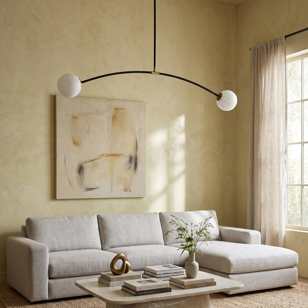 Radilum Traverse Alabaster Linear Chandelier
