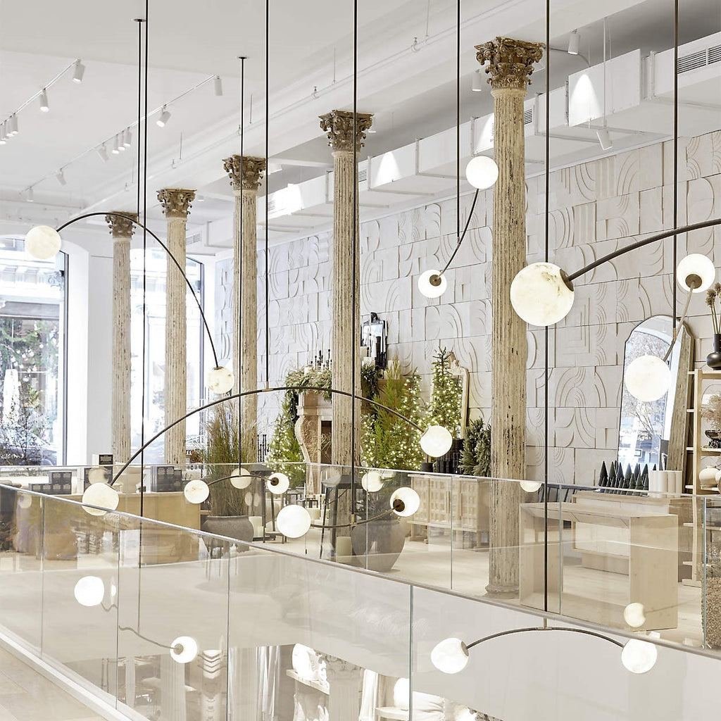 Radilum Traverse Alabaster Linear Chandelier