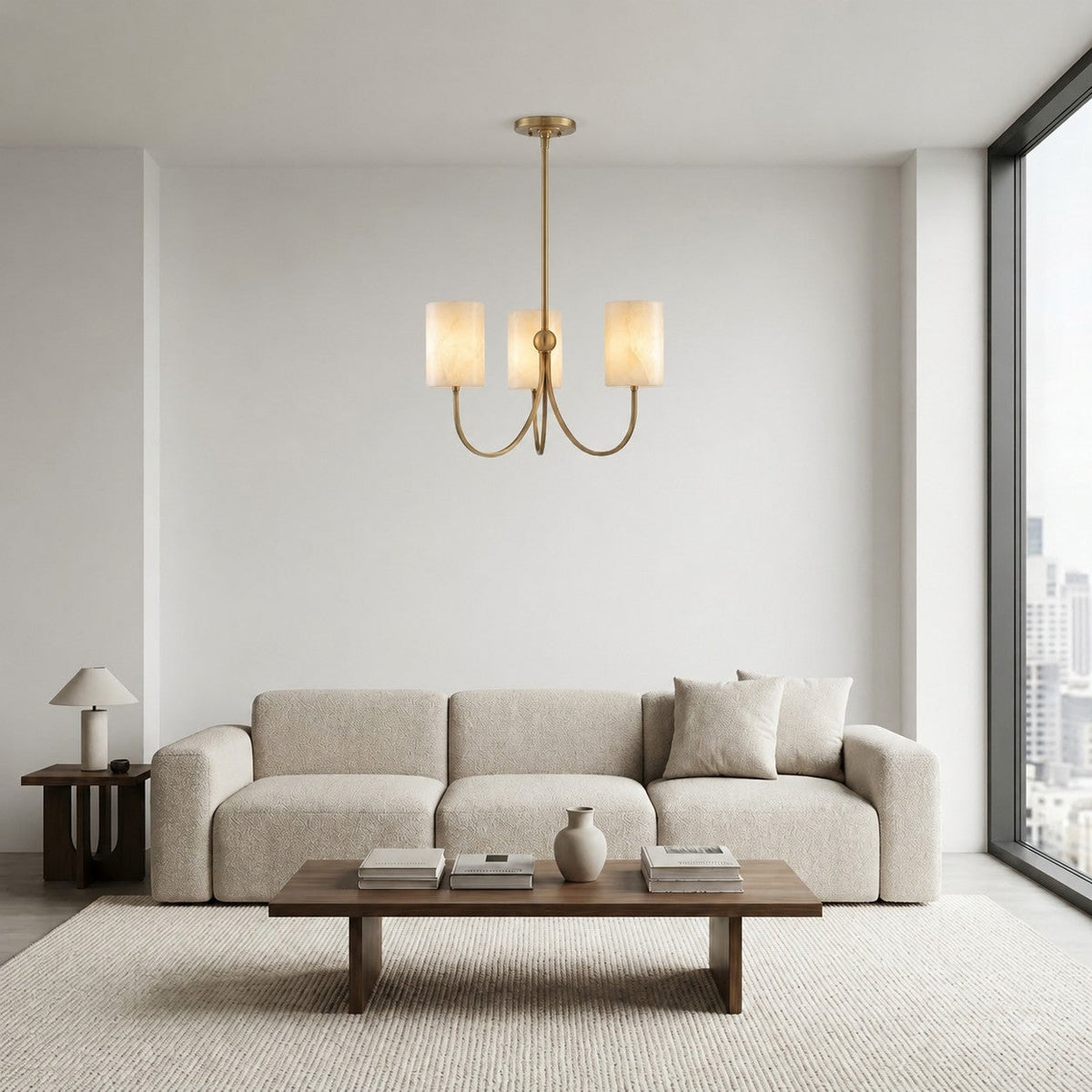 Radilum Velmora Alabaster Chandelier