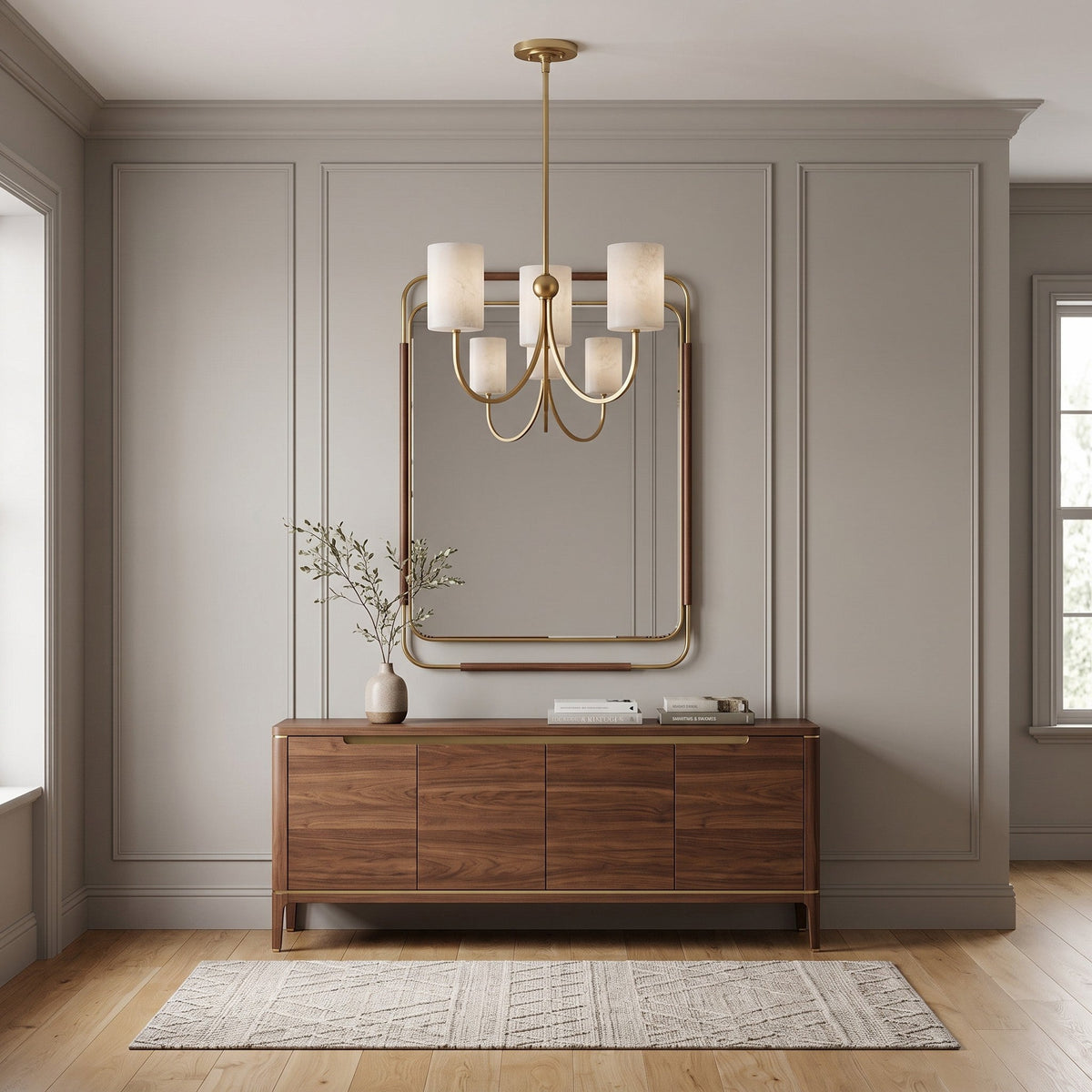 Radilum Velmora Alabaster Chandelier