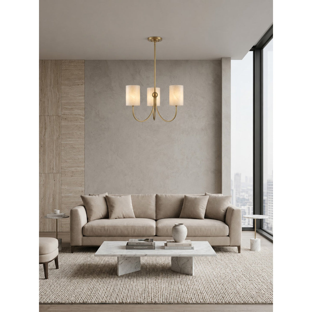 Radilum Velmora Alabaster Chandelier