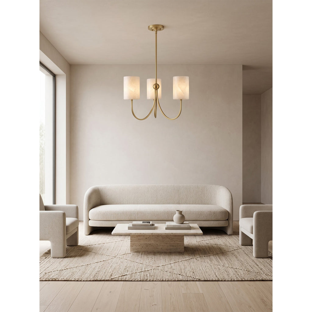 Radilum Velmora Alabaster Chandelier