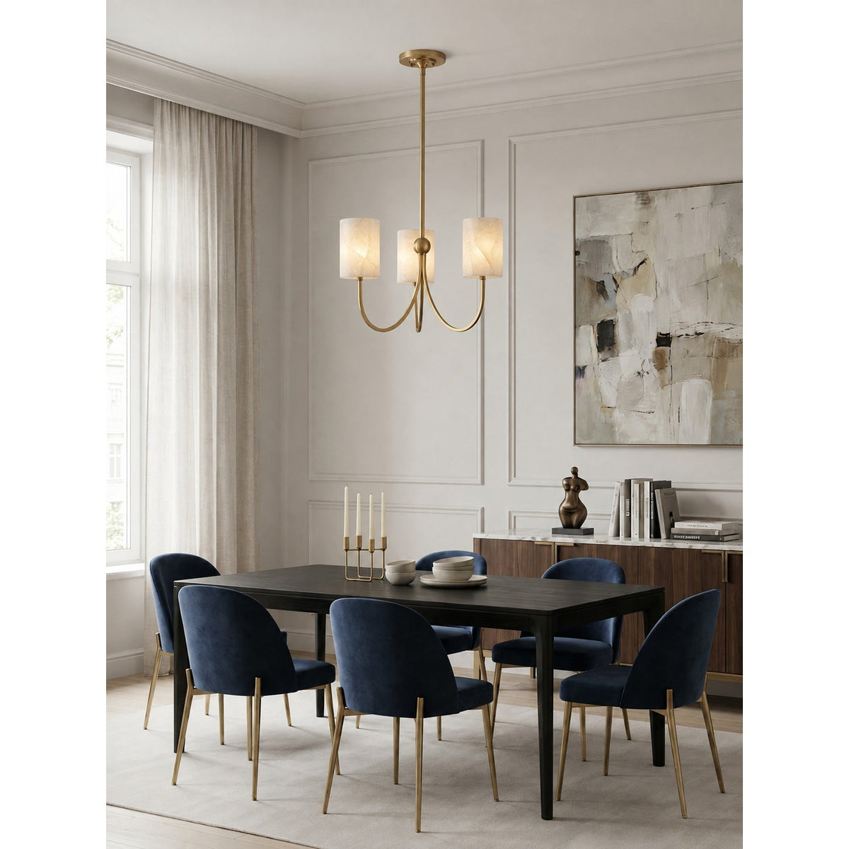 Radilum Velmora Alabaster Chandelier