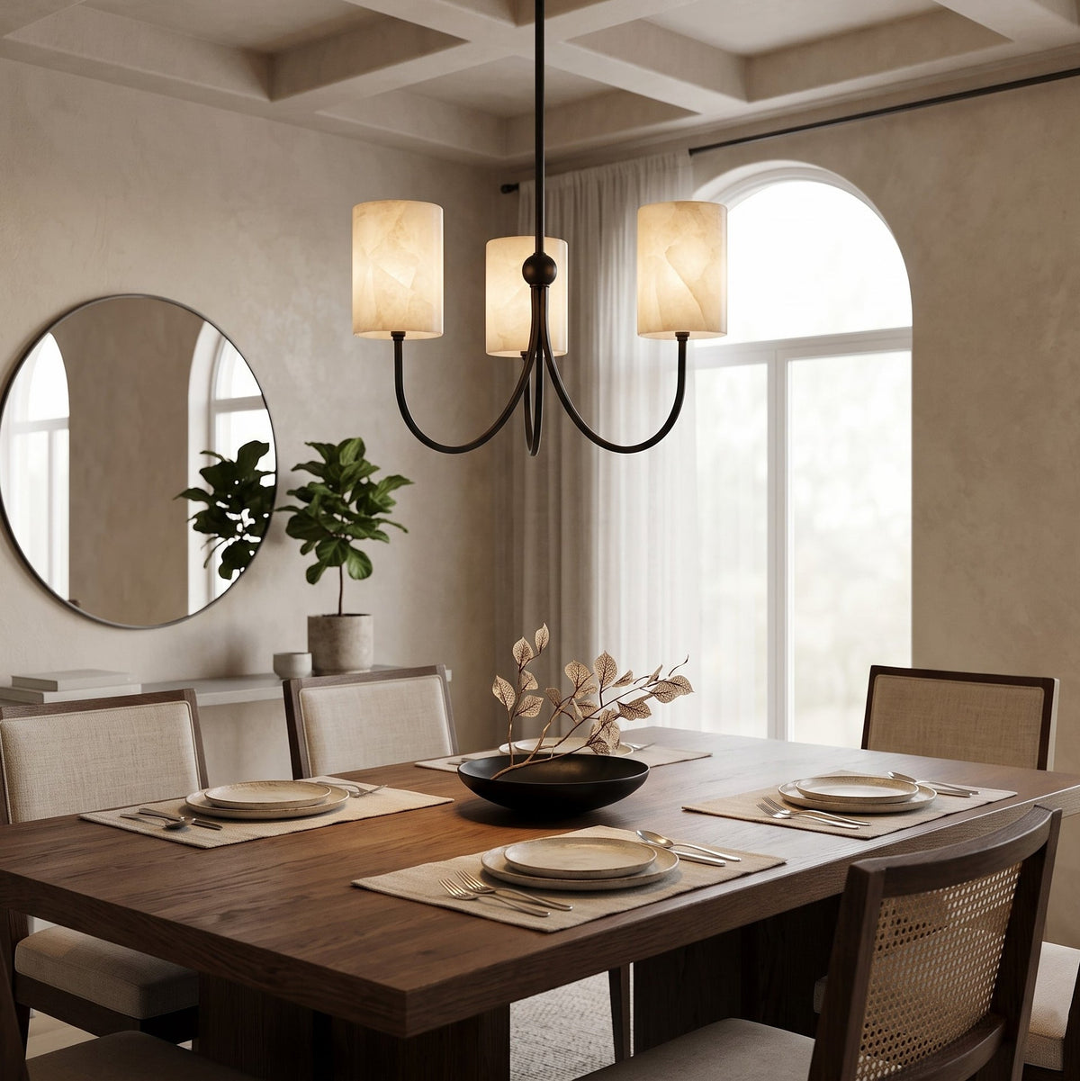 Radilum Velmora Alabaster Chandelier