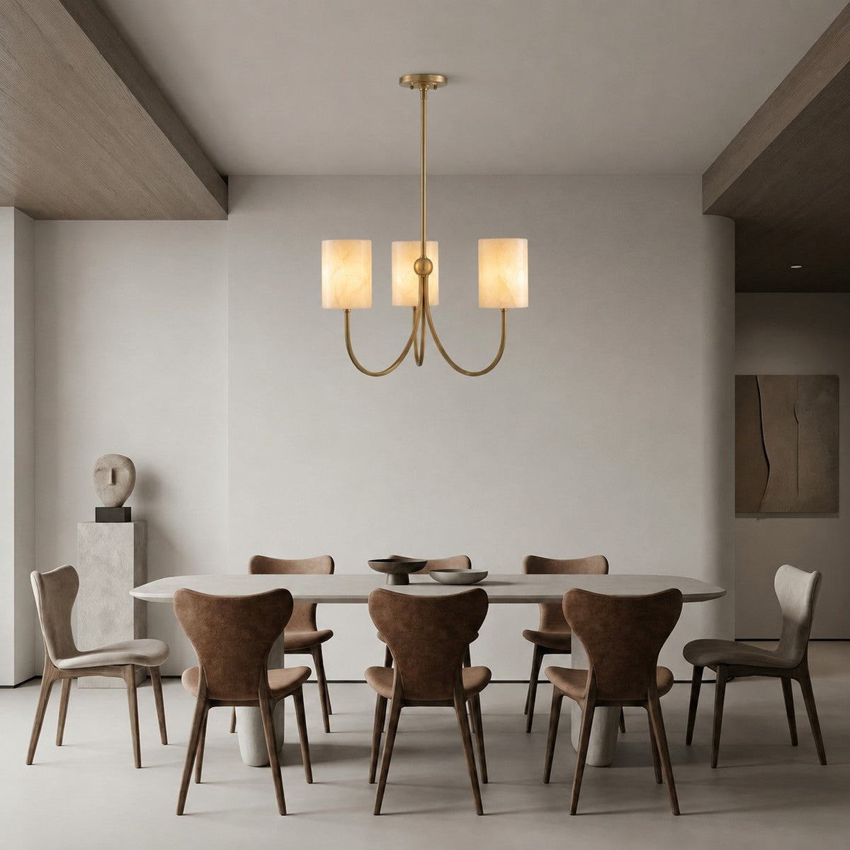Radilum Velmora Alabaster Chandelier