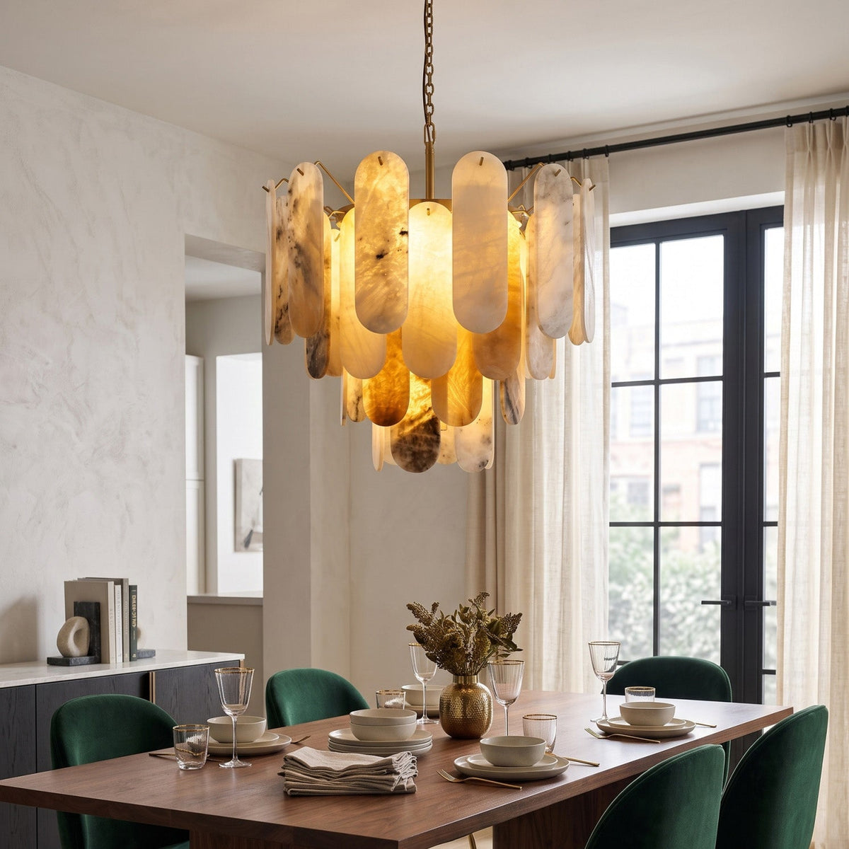 Radilum Vinci Alabaster Chandelier