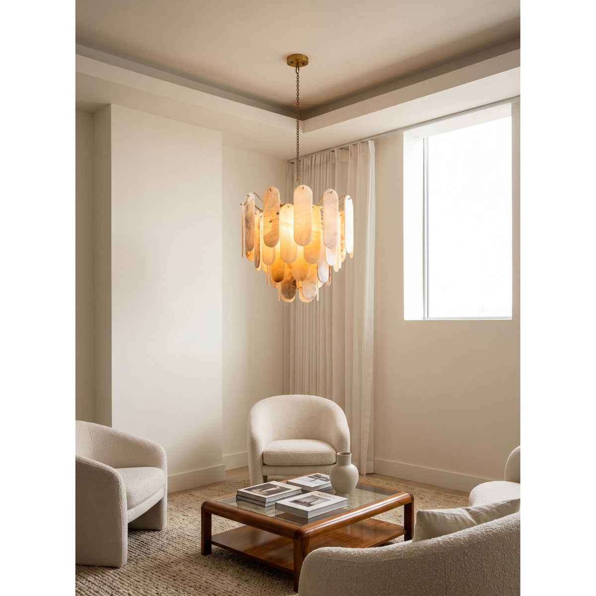 Radilum Vinci Alabaster Chandelier