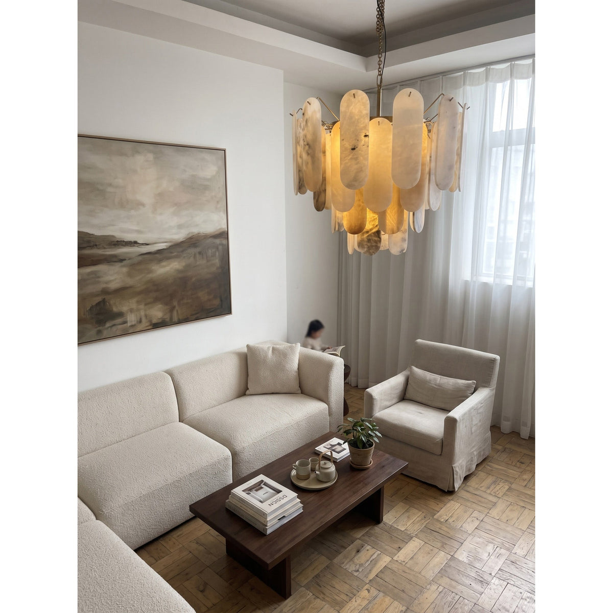 Radilum Vinci Alabaster Chandelier
