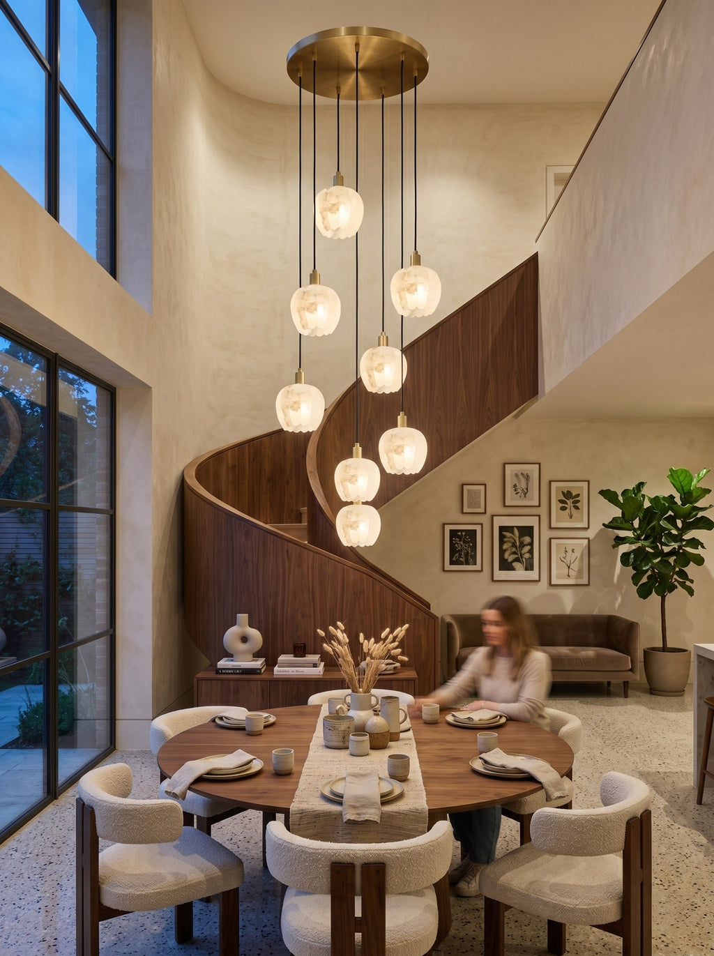 Radilum Lilin Alabaster Chandelier