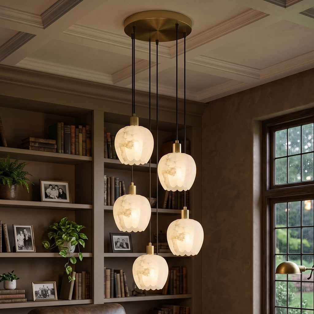 Radilum Lilin Alabaster Chandelier
