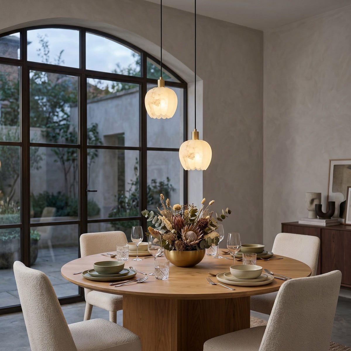 Radilum Lilin Alabaster Chandelier