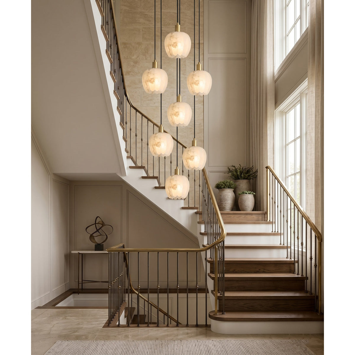 Radilum Lilin Alabaster Chandelier