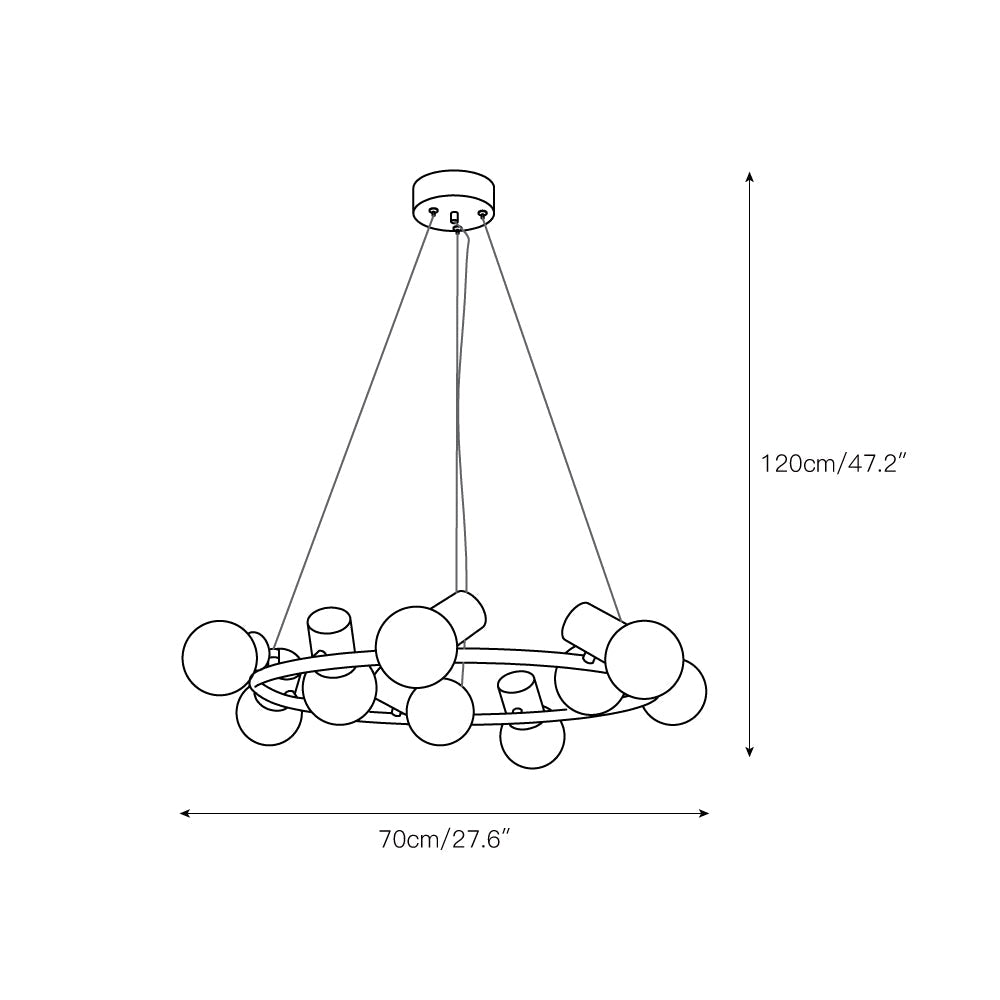 Radilum Raechelle Alabaster Chandelier