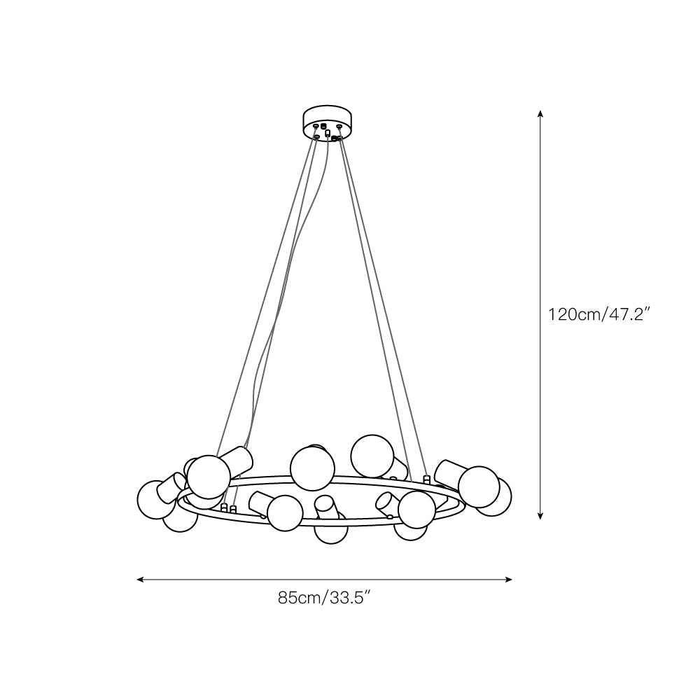 Radilum Raechelle Alabaster Chandelier