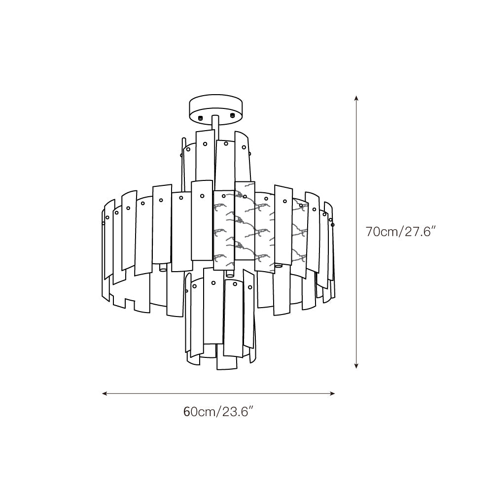 Radilum Regina Alabaster Chandelier