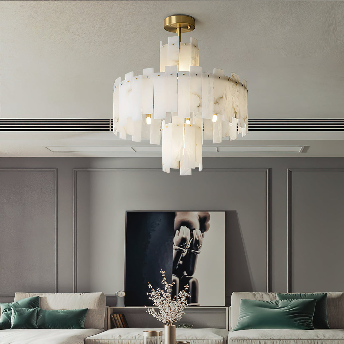 Radilum Regina Alabaster Chandelier