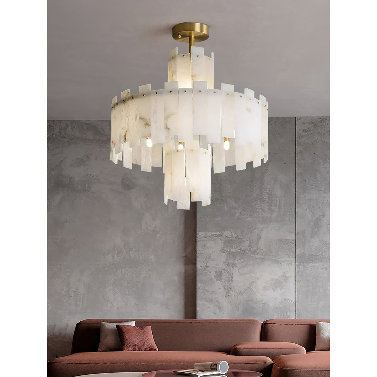 Radilum Regina Alabaster Chandelier