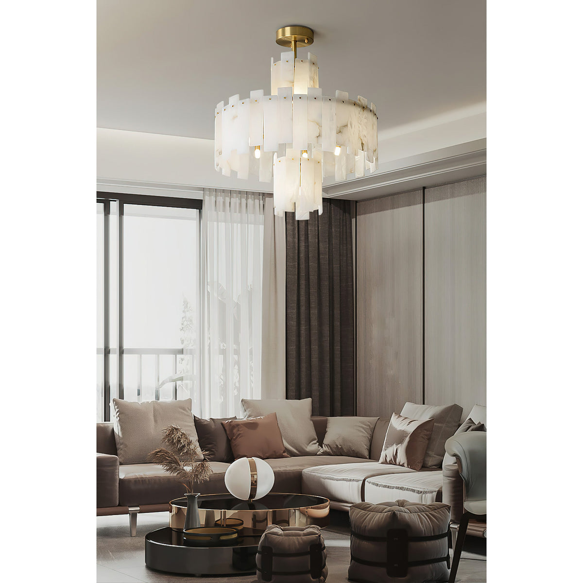 Radilum Regina Alabaster Chandelier