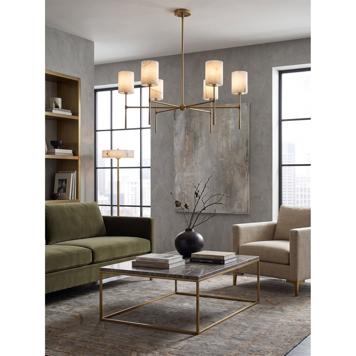 Radilum Rhodes Alabaster Chandelier
