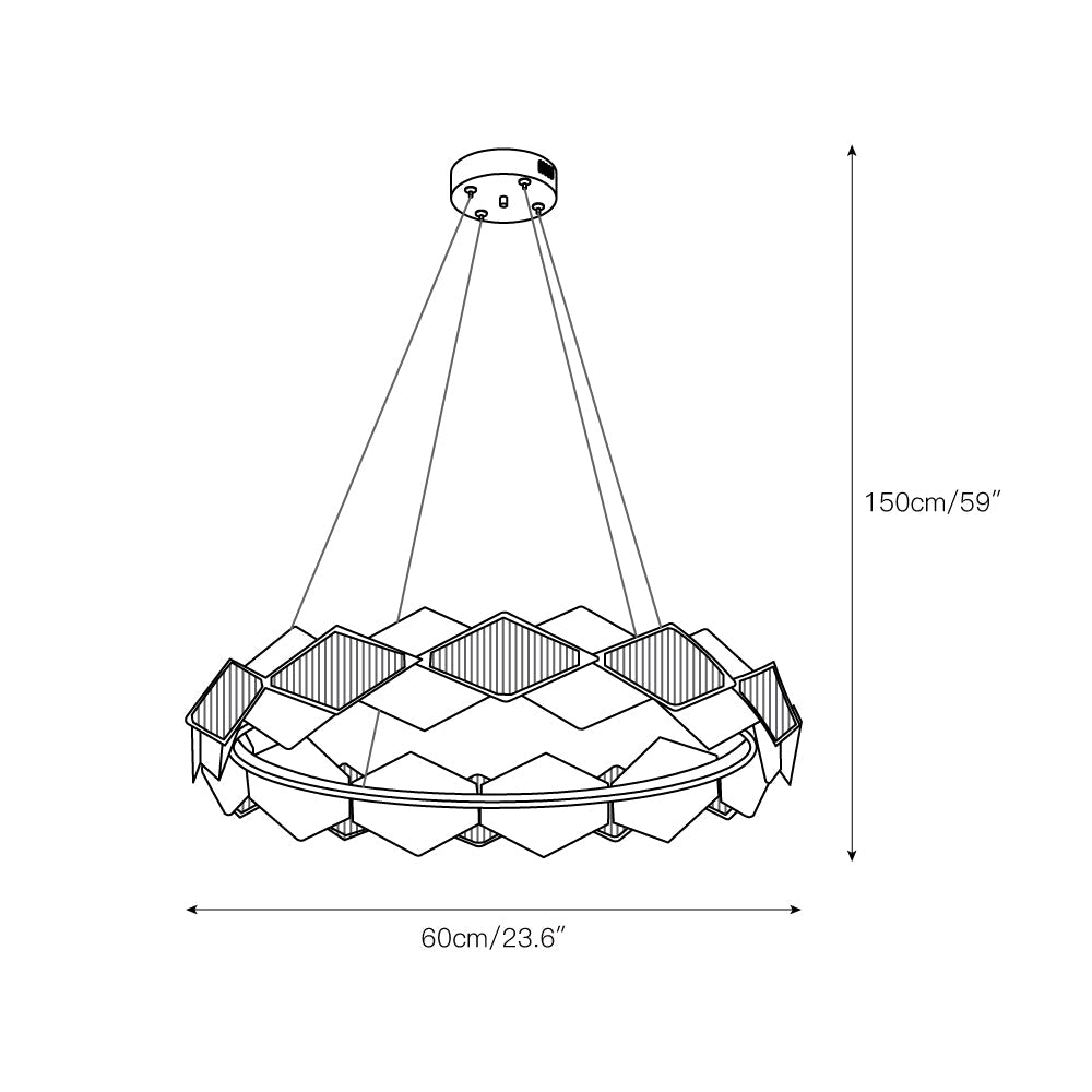 Radilum Rote Alabaster Chandelier
