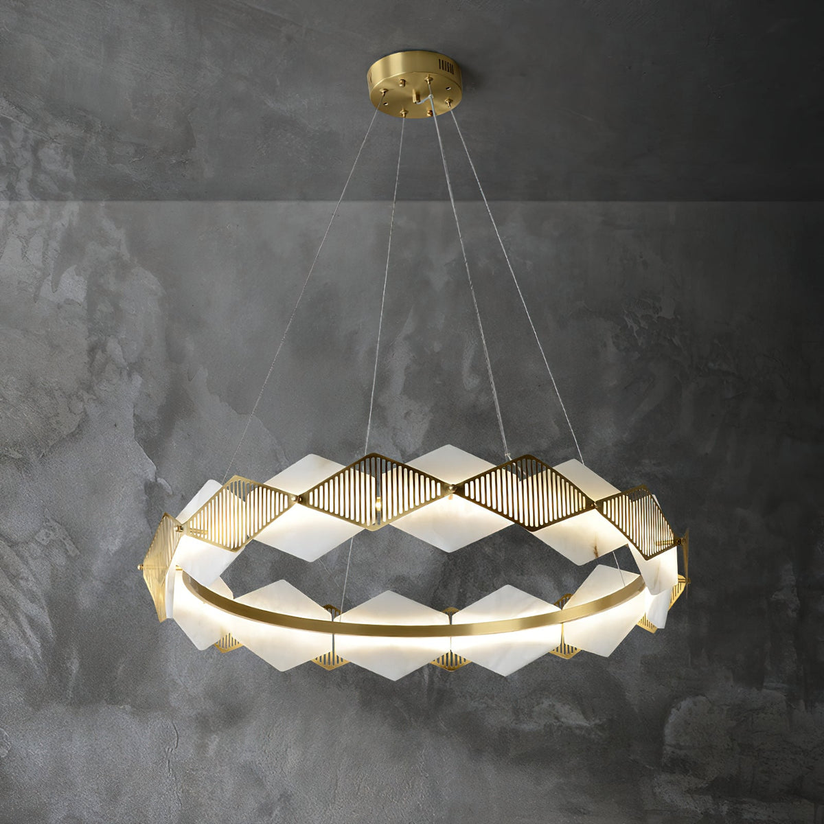 Radilum Rote Alabaster Chandelier