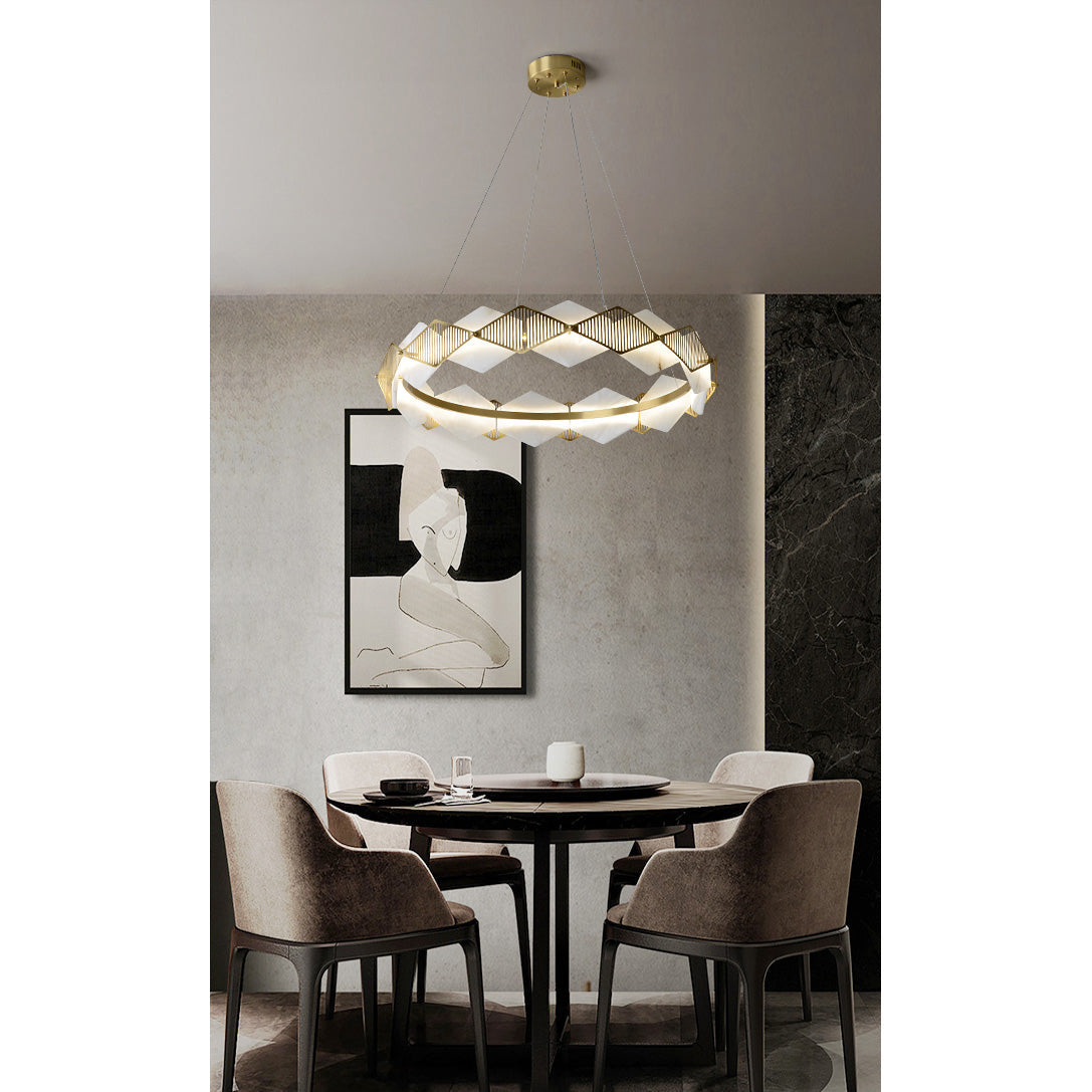 Radilum Rote Alabaster Chandelier